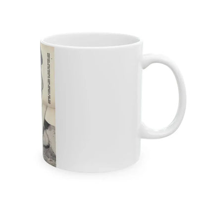 Joanne Arnold #109 - 1 B&W Centerfold of ''Jo Ann'' from HE Pocket Mag. Feb. '55 (Vintage Female Icon) White Coffee Mug - Go Mug Yourself