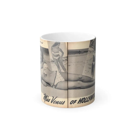 Joanne Arnold #111 - [Pages 28 & 29] Pages 3 & 4 of 4 Featuring, ''Jo Ann'' with, 1 Large B&W Photo, 2 Small Ones & Brief Paragraph (Vintage Female Icon) Color Changing Coffee Mug 11oz - Go Mug Yourself