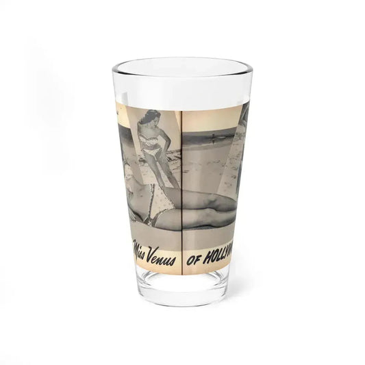 Joanne Arnold #111 - Pages 28 & 29 Pages 3 & 4 of 4 Featuring, ''Jo Ann'' with, 1 Large B&W Photo, 2 Small Ones & Brief Paragraph (Vintage Female Icon) Pint Glass 16oz 16oz - Go Mug Yourself