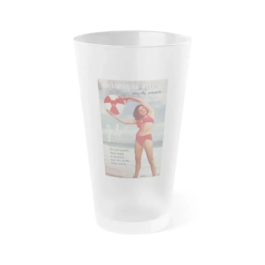 Joanne Arnold #112 - Joanne on Cover in Color all her insdie from BREATHTAKNG BEAUTIES Proudly Presents...Jo Ann (Vintage Female Icon) Frosted Pint Glass 16oz 16oz Frosted - Go Mug Yourself