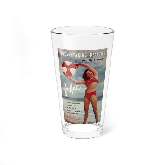 Joanne Arnold #112 - Joanne on Cover in Color all her insdie from BREATHTAKNG BEAUTIES Proudly Presents...Jo Ann (Vintage Female Icon) Pint Glass 16oz 16oz - Go Mug Yourself