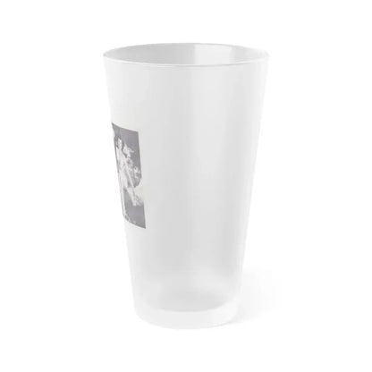 Joanne Arnold #113 - Pages 2 & 3 Intro & 1 Full Body Nude B&W Pic Fishing from BREATHTAKNG BEAUTIES Proudly Presents...Jo Ann (Vintage Female Icon) Frosted Pint Glass 16oz - Go Mug Yourself