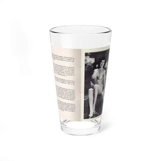 Joanne Arnold #113 - Pages 2 & 3 Intro & 1 Full Body Nude B&W Pic Fishing from BREATHTAKNG BEAUTIES Proudly Presents...Jo Ann (Vintage Female Icon) Pint Glass 16oz 16oz - Go Mug Yourself