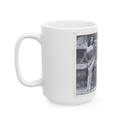 Joanne Arnold #114 - Pages 4 & 5 with, 2 B&W Full Body Nude Pics from BREATHTAKNG BEAUTIES Proudly Presents...Jo Ann (Vintage Female Icon) White Coffee Mug - Go Mug Yourself