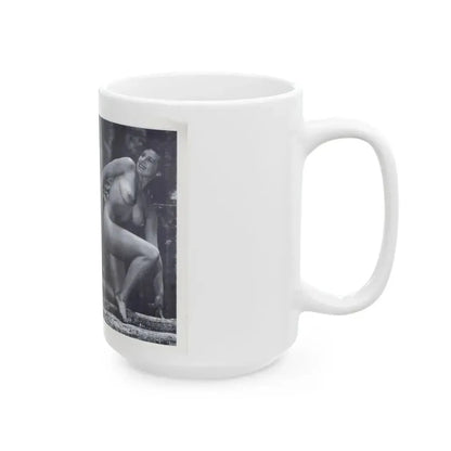 Joanne Arnold #114 - Pages 4 & 5 with, 2 B&W Full Body Nude Pics from BREATHTAKNG BEAUTIES Proudly Presents...Jo Ann (Vintage Female Icon) White Coffee Mug - Go Mug Yourself