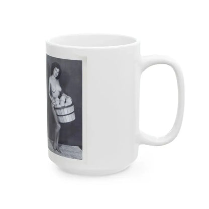 Joanne Arnold #115 - Pages 6 & 7 with, 2 Full Body B&W Nude Pics from BREATHTAKNG BEAUTIES Proudly Presents...Jo Ann (Vintage Female Icon) White Coffee Mug - Go Mug Yourself