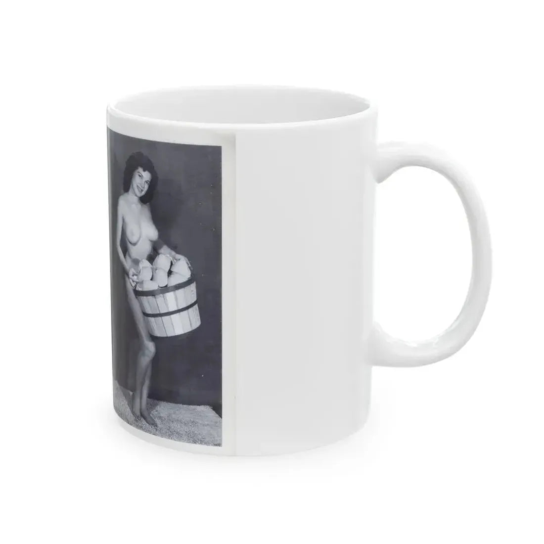 Joanne Arnold #115 - Pages 6 & 7 with, 2 Full Body B&W Nude Pics from BREATHTAKNG BEAUTIES Proudly Presents...Jo Ann (Vintage Female Icon) White Coffee Mug - Go Mug Yourself