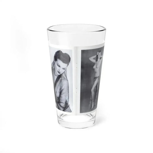 Joanne Arnold #116 - Pages 8 & 9 with, 2 B&W Semi Nude Pics Left 1 Waist to Head from BREATHTAKNG BEAUTIES Proudly Presents...Jo Ann (Vintage Female Icon) Pint Glass 16oz 16oz - Go Mug Yourself