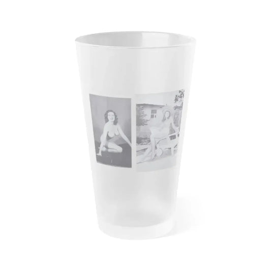 Joanne Arnold #117 - Pages 10 & 11 with, 2 Full Body B&W Semi Nude Pics from BREATHTAKNG BEAUTIES Proudly Presents...Jo Ann (Vintage Female Icon) Frosted Pint Glass 16oz 16oz Frosted - Go Mug Yourself