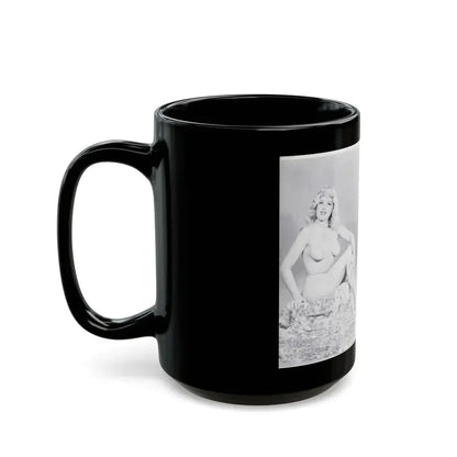 Joanne Arnold #118 - Pages 12 & 13 with, 2 B&W Nude Pics Left 1 as Blonde from BREATHTAKNG BEAUTIES Proudly Presents...Jo Ann (Vintage Female Icon) Black Coffee Mug - Go Mug Yourself