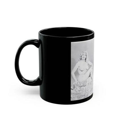 Joanne Arnold #118 - Pages 12 & 13 with, 2 B&W Nude Pics Left 1 as Blonde from BREATHTAKNG BEAUTIES Proudly Presents...Jo Ann (Vintage Female Icon) Black Coffee Mug - Go Mug Yourself