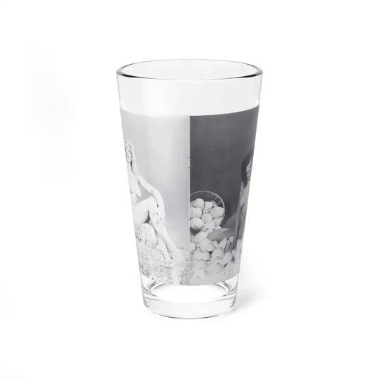 Joanne Arnold #118 - Pages 12 & 13 with, 2 B&W Nude Pics Left 1 as Blonde from BREATHTAKNG BEAUTIES Proudly Presents...Jo Ann (Vintage Female Icon) Pint Glass 16oz 16oz - Go Mug Yourself
