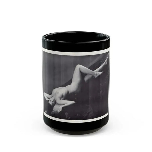 Joanne Arnold #118 - Pages 15 & 16 with 1 B&W Full Body Nude Centerfold from BREATHTAKNG BEAUTIES Proudly Presents...Jo Ann (Vintage Female Icon) Black Coffee Mug 15oz - Go Mug Yourself