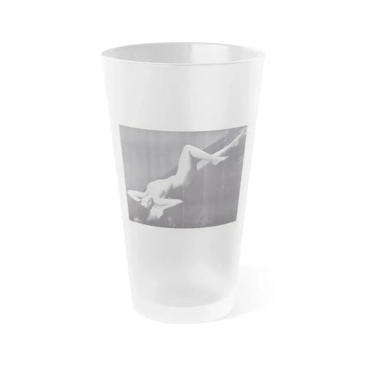 Joanne Arnold #118 - Pages 15 & 16 with 1 B&W Full Body Nude Centerfold from BREATHTAKNG BEAUTIES Proudly Presents...Jo Ann (Vintage Female Icon) Frosted Pint Glass 16oz 16oz Frosted - Go Mug Yourself