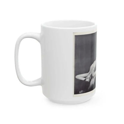 Joanne Arnold #118 - Pages 15 & 16 with 1 B&W Full Body Nude Centerfold from BREATHTAKNG BEAUTIES Proudly Presents...Jo Ann (Vintage Female Icon) White Coffee Mug - Go Mug Yourself
