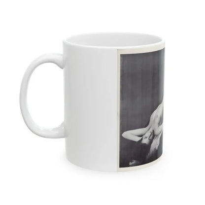 Joanne Arnold #118 - Pages 15 & 16 with 1 B&W Full Body Nude Centerfold from BREATHTAKNG BEAUTIES Proudly Presents...Jo Ann (Vintage Female Icon) White Coffee Mug - Go Mug Yourself