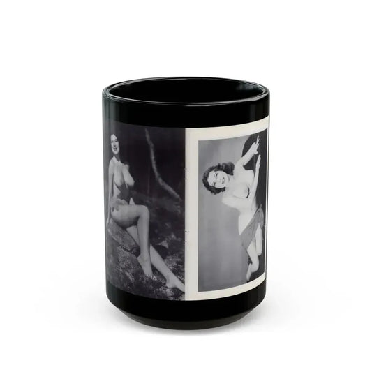Joanne Arnold #119 - Pages 14 & 15 with, 2 Semi B&W Nude Pics from BREATHTAKNG BEAUTIES Proudly Presents...Jo Ann (Vintage Female Icon) Black Coffee Mug 15oz - Go Mug Yourself