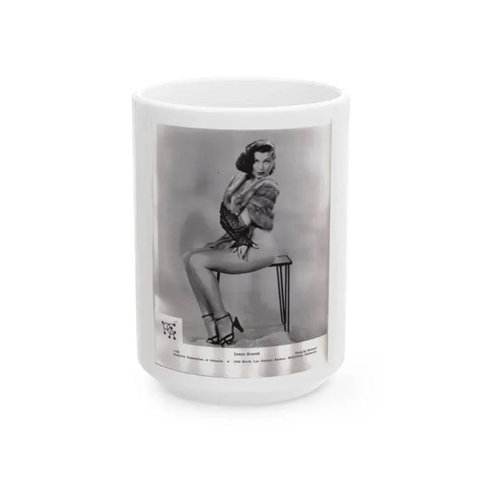 Joanne Arnold #12 (Vintage Female Icon) White Coffee Mug 15oz - Go Mug Yourself