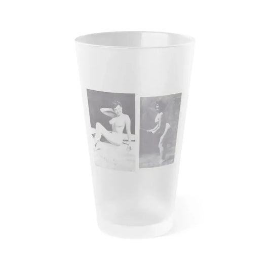 Joanne Arnold #120 - Pages 16 & 17 with, 2 B&W Nude Pics Right 1 Fishing from BREATHTAKNG BEAUTIES Proudly Presents...Jo Ann (Vintage Female Icon) Frosted Pint Glass 16oz 16oz Frosted - Go Mug Yourself