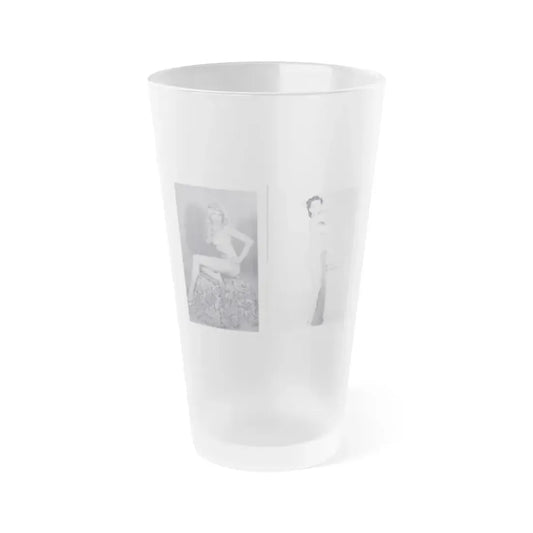 Joanne Arnold #121 - Pages 18 & 19 with, 2 B&W Semi Nude Pics Left 1 as a Blonde from BREATHTAKNG BEAUTIES Proudly Presents...Jo Ann (Vintage Female Icon) Frosted Pint Glass 16oz 16oz Frosted - Go Mug Yourself