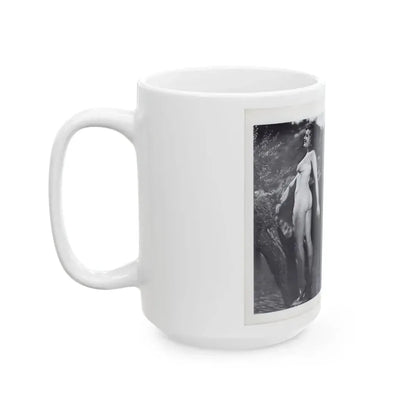 Joanne Arnold #122 - Pages 20 & 21 with, 2 B&W Full Body Nude Pics Left 1 butt exposed from BREATHTAKNG BEAUTIES Proudly Presents...Jo Ann (Vintage Female Icon) White Coffee Mug - Go Mug Yourself
