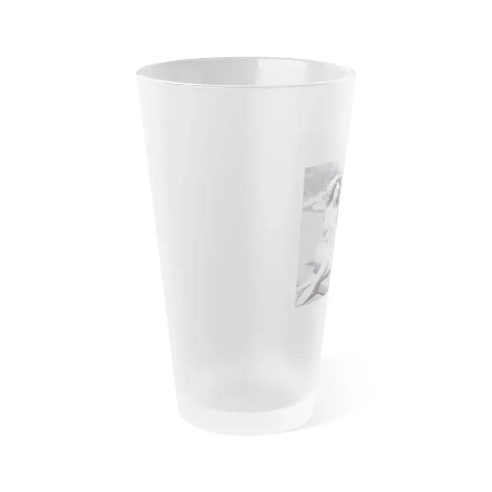Joanne Arnold #123 - Pages 22 & 23 with, 2 B&W Nude Pics Right with see-through Lingerie on from BREATHTAKNG BEAUTIES Proudly Presents...Jo Ann (Vintage Female Icon) Frosted Pint Glass 16oz - Go Mug Yourself