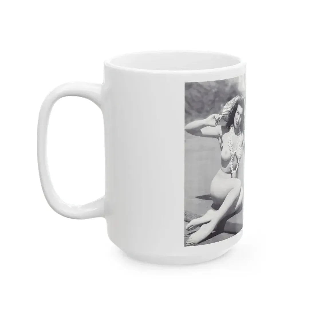 Joanne Arnold #123 - Pages 22 & 23 with, 2 B&W Nude Pics Right with see-through Lingerie on from BREATHTAKNG BEAUTIES Proudly Presents...Jo Ann (Vintage Female Icon) White Coffee Mug - Go Mug Yourself
