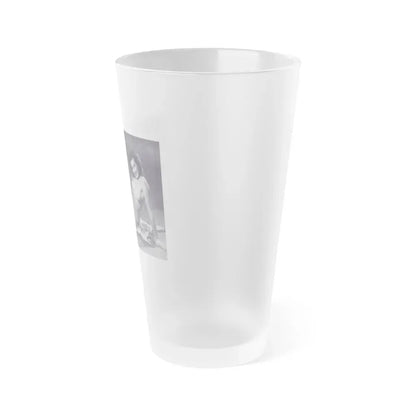 Joanne Arnold #124 - Pages 24 & 25 with, 2 B&W Full Body Except Right 1 both Nude Pics from BREATHTAKNG BEAUTIES Proudly Presents...Jo Ann (Vintage Female Icon) Frosted Pint Glass 16oz - Go Mug Yourself