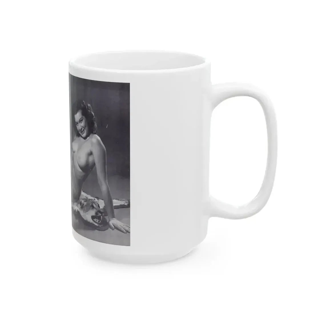 Joanne Arnold #124 - Pages 24 & 25 with, 2 B&W Full Body Except Right 1 both Nude Pics from BREATHTAKNG BEAUTIES Proudly Presents...Jo Ann (Vintage Female Icon) White Coffee Mug - Go Mug Yourself