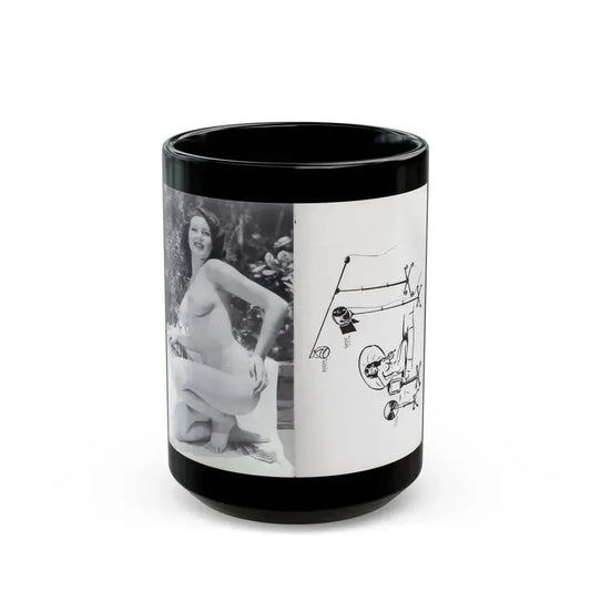 Joanne Arnold #125 - Pages 26 with, 1 Full Body B&W Nude Pic & Backside of Back Cover from BREATHTAKNG BEAUTIES Proudly Presents...Jo Ann (Vintage Female Icon) Black Coffee Mug 15oz - Go Mug Yourself