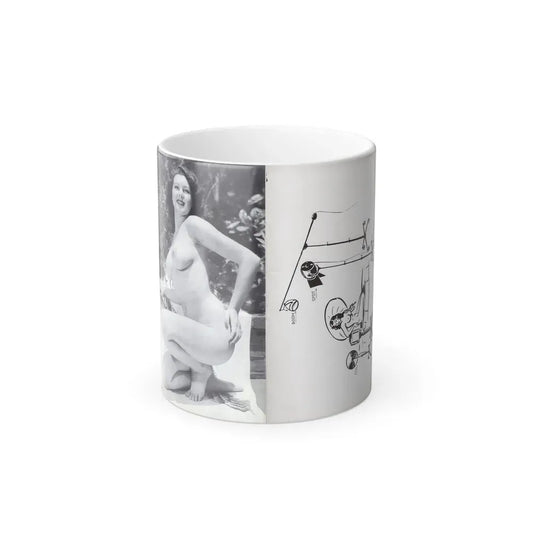 Joanne Arnold #125 - Pages 26 with, 1 Full Body B&W Nude Pic & Backside of Back Cover from BREATHTAKNG BEAUTIES Proudly Presents...Jo Ann (Vintage Female Icon) Color Changing Coffee Mug 11oz - Go Mug Yourself