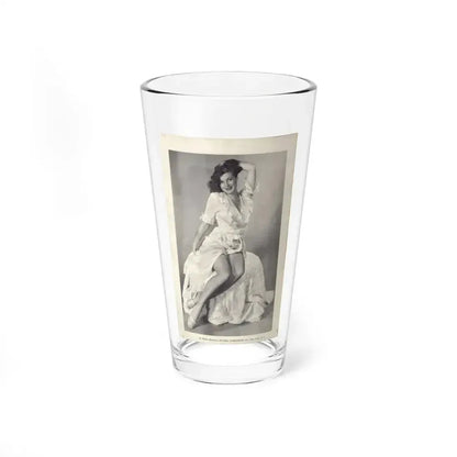 Joanne Arnold #126 - BREATHTAKNG BEAUTIES Proudly Presents...Jo Ann Joanne in B&W & White Robe also Closed Feet Clads (Vintage Female Icon) Pint Glass 16oz 16oz - Go Mug Yourself