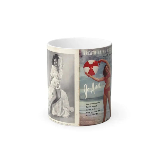 Joanne Arnold #127 - BREATHTAKNG BEAUTIES Proudly Presents...Jo Ann(Dave's Scan of Front & Back Cover) (Vintage Female Icon) Color Changing Coffee Mug 11oz - Go Mug Yourself