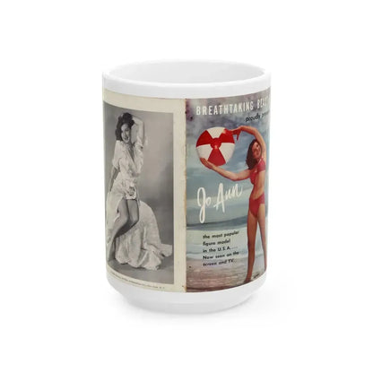Joanne Arnold #127 - BREATHTAKNG BEAUTIES Proudly Presents...Jo Ann( (Vintage Female Icon) White Coffee Mug 15oz - Go Mug Yourself