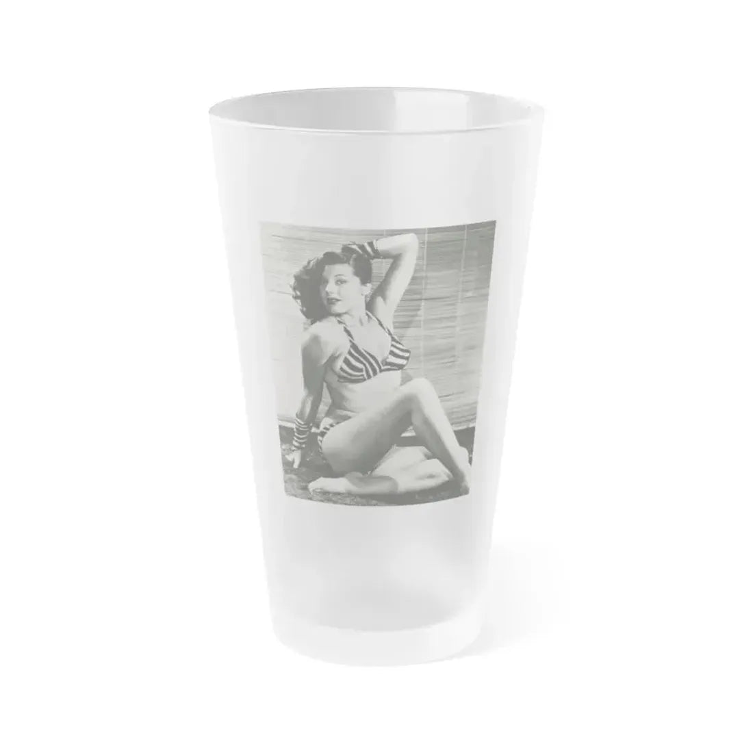 Joanne Arnold #15 (Vintage Female Icon) Frosted Pint Glass 16oz 16oz Frosted - Go Mug Yourself