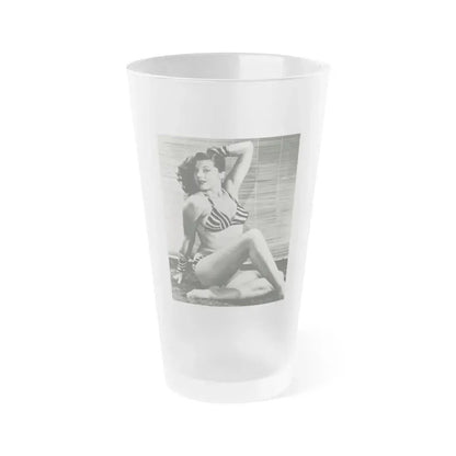 Joanne Arnold #15 (Vintage Female Icon) Frosted Pint Glass 16oz 16oz Frosted - Go Mug Yourself