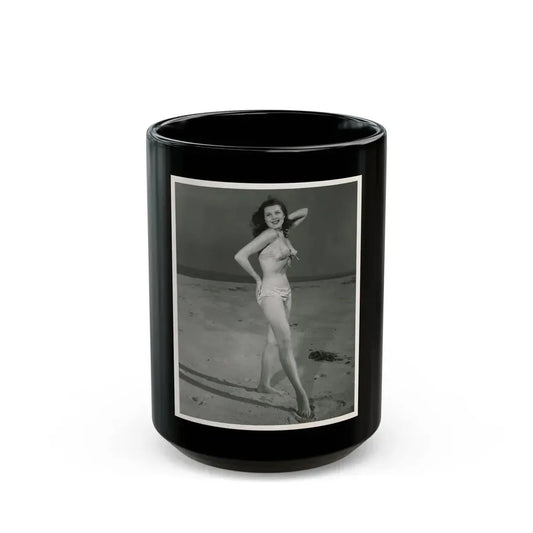 Joanne Arnold #25 (Vintage Female Icon) Black Coffee Mug 15oz - Go Mug Yourself