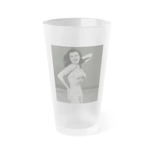 Joanne Arnold #26 (Vintage Female Icon) Frosted Pint Glass 16oz 16oz Frosted - Go Mug Yourself
