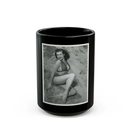 Joanne Arnold #27 (Vintage Female Icon) Black Coffee Mug 15oz - Go Mug Yourself