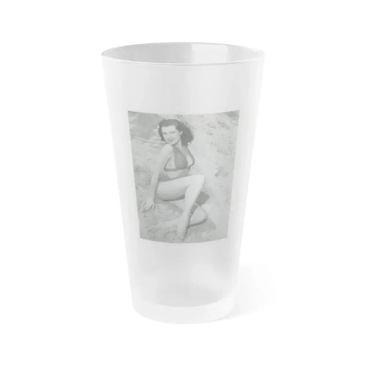 Joanne Arnold #27 (Vintage Female Icon) Frosted Pint Glass 16oz 16oz Frosted - Go Mug Yourself
