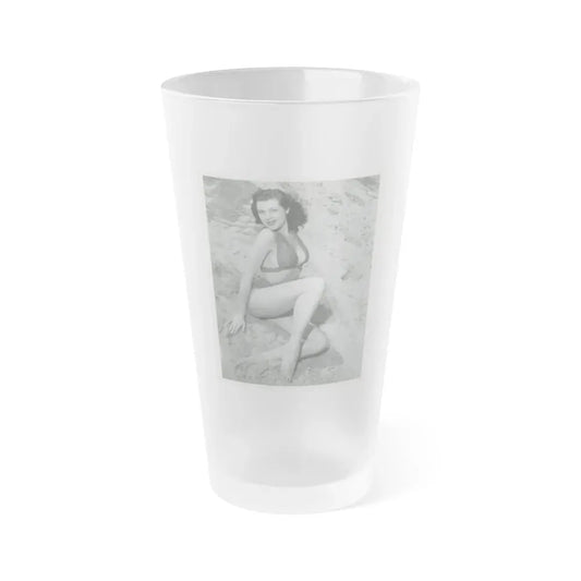 Joanne Arnold #27 (Vintage Female Icon) Frosted Pint Glass 16oz 16oz Frosted - Go Mug Yourself