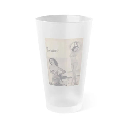 Joanne Arnold #29 (Vintage Female Icon) Frosted Pint Glass 16oz 16oz Frosted - Go Mug Yourself