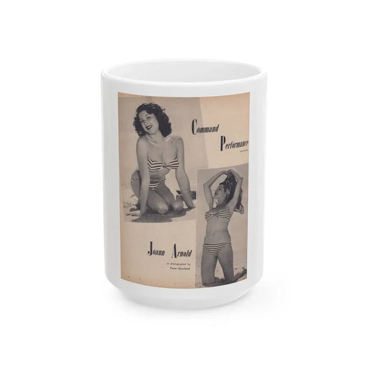 Joanne Arnold #30 (Vintage Female Icon) White Coffee Mug 15oz - Go Mug Yourself