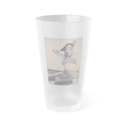 Joanne Arnold #31 (Vintage Female Icon) Frosted Pint Glass 16oz 16oz Frosted - Go Mug Yourself