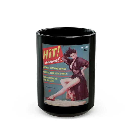 Joanne Arnold #33 - Mag. Cover (Vintage Female Icon) Black Coffee Mug 15oz - Go Mug Yourself