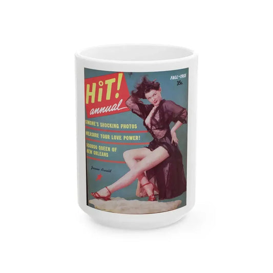 Joanne Arnold #33 - Mag. Cover (Vintage Female Icon) White Coffee Mug 15oz - Go Mug Yourself