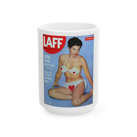 Joanne Arnold #34 - Mag. Cover (Vintage Female Icon) White Coffee Mug 15oz - Go Mug Yourself