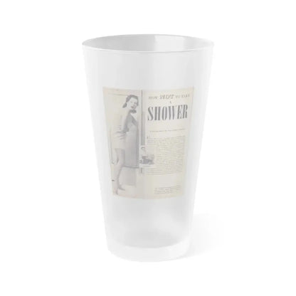 Joanne Arnold #35 (Vintage Female Icon) Frosted Pint Glass 16oz 16oz Frosted - Go Mug Yourself