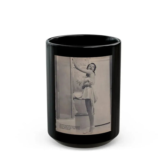 Joanne Arnold #36 (Vintage Female Icon) Black Coffee Mug 15oz - Go Mug Yourself