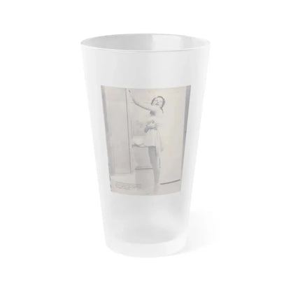 Joanne Arnold #36 (Vintage Female Icon) Frosted Pint Glass 16oz 16oz Frosted - Go Mug Yourself